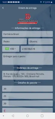 Rápido Entregas android App screenshot 2